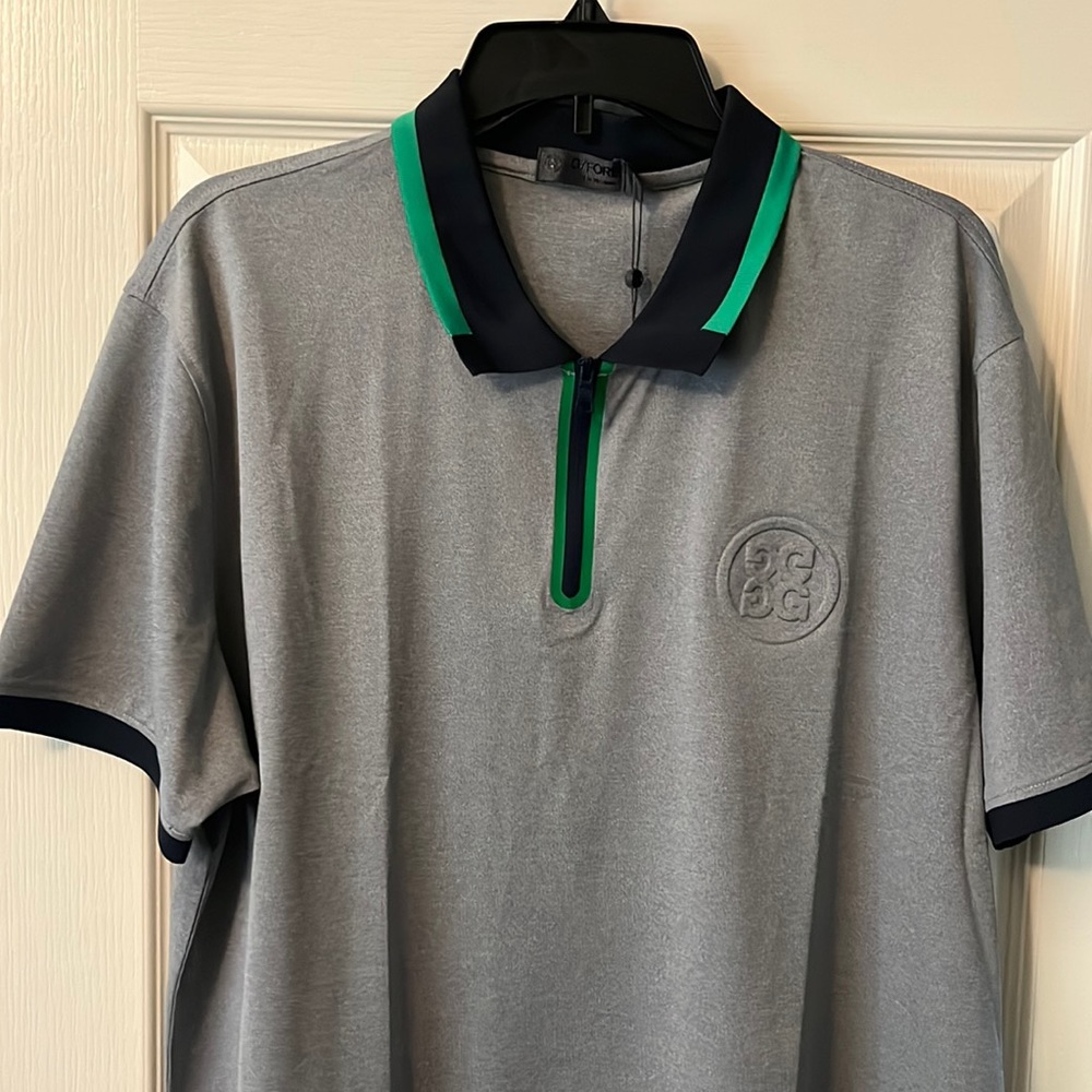G/Fore Shirt Mens XL Black Polo Golf Short Sleeve Casual Outdoors